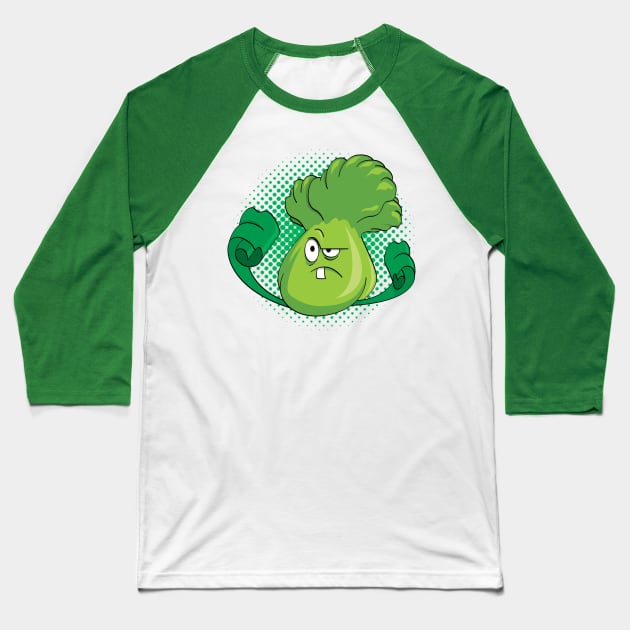 Bok Choy Hero Baseball T-Shirt by Atpidarp